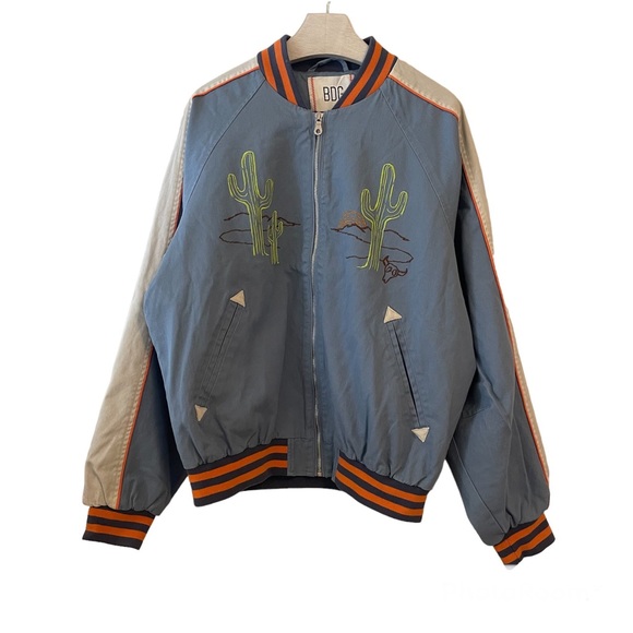 BDG Jacket Embroidered Souvenir Medium New With Tags Cactus - Picture 4 of 12